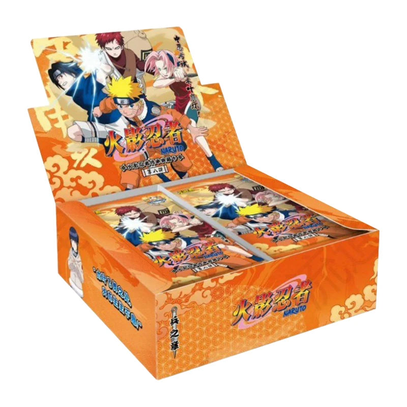 Genuine Naruto Cards Box Anime Figure Card Booster Pack Sasuke Collection Flash Card Toy Birthday Christmas Gift for Kids