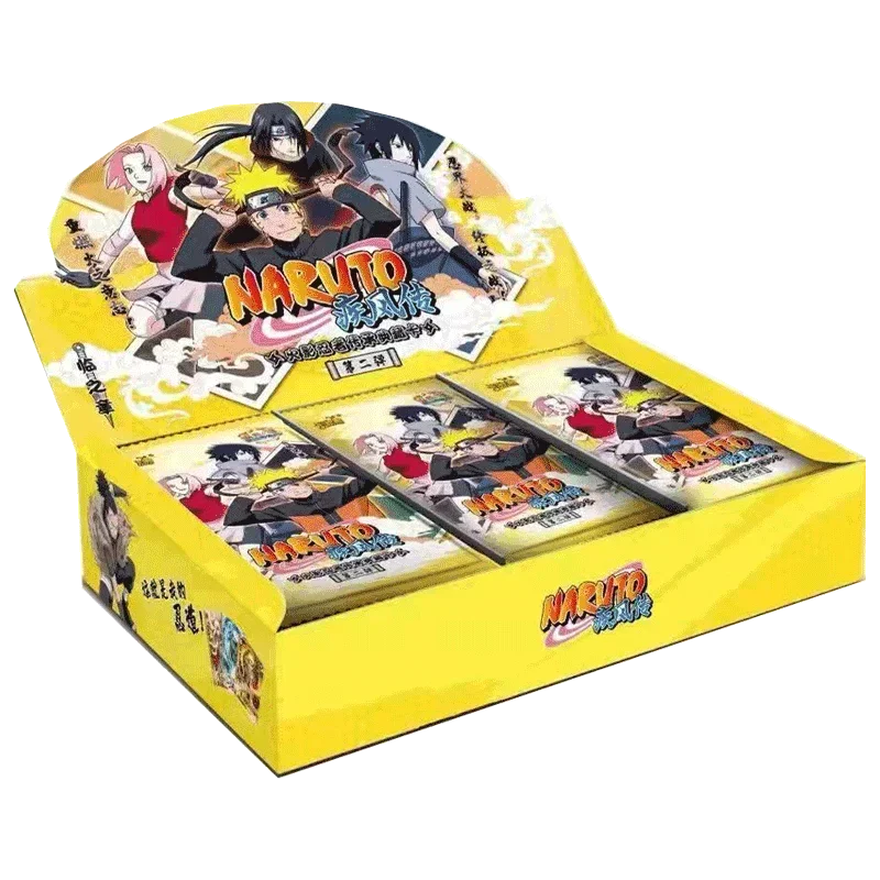Genuine Naruto Cards Box Anime Figure Card Booster Pack Sasuke Collection Flash Card Toy Birthday Christmas Gift for Kids