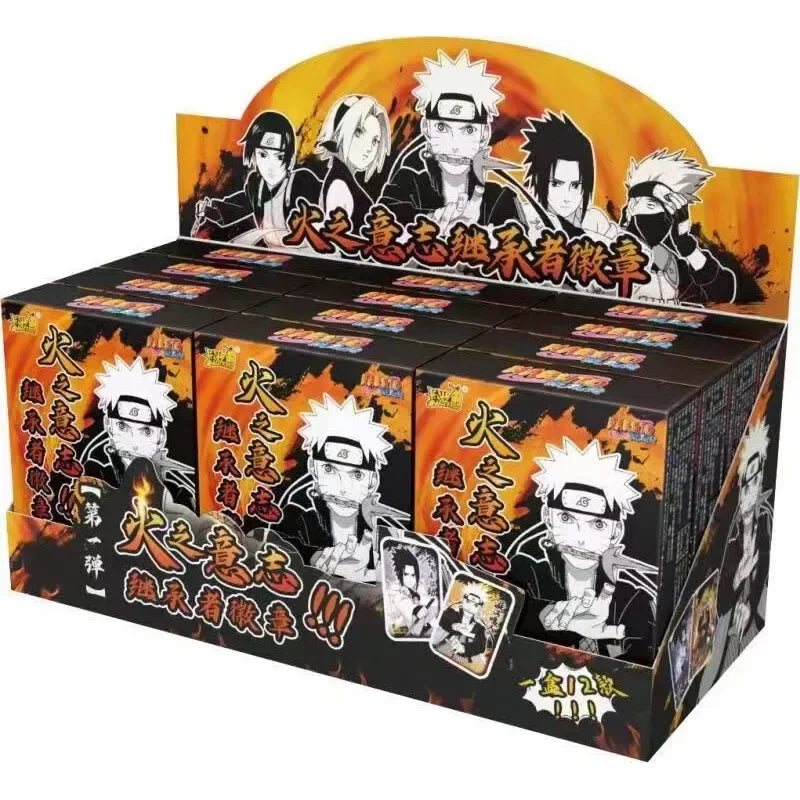Genuine Naruto Cards Box Anime Figure Card Booster Pack Sasuke Collection Flash Card Toy Birthday Christmas Gift for Kids