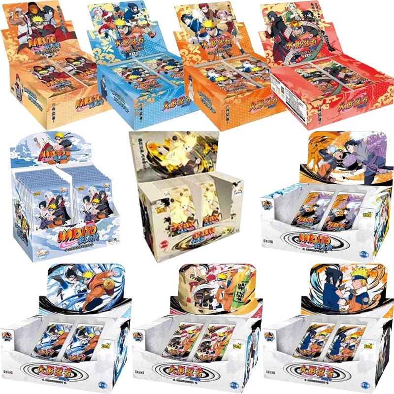 Genuine Naruto Cards Box Anime Figure Card Booster Pack Sasuke Collection Flash Card Toy Birthday Christmas Gift for Kids
